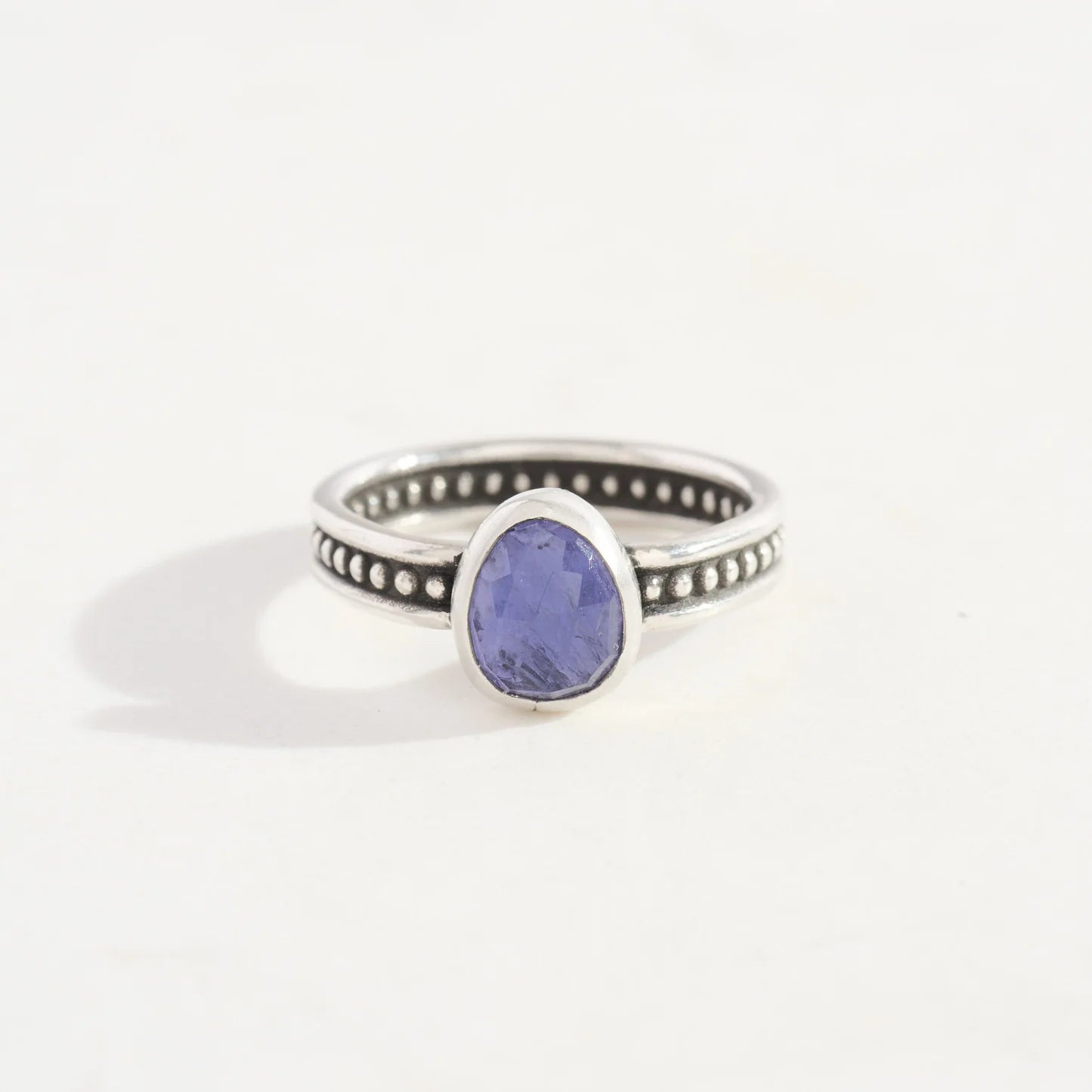 One of a Kind Mixed Metal Iolite Ring | Ready to Ship
